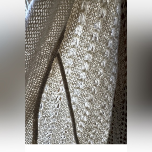 kirra Womens Ivory Long Sleeve Open Front Comfort Cardigan Sweater size XL - Picture 4 of 7